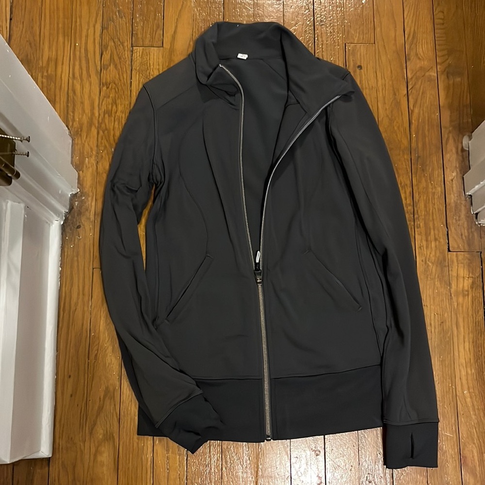 Lululemon gray longer length zip up